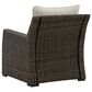 Ashley Brook Ranch Outdoor Lounge Chair in Brown, , large