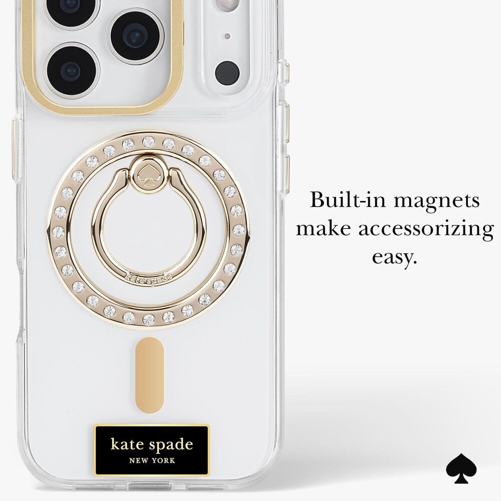 Kate Spade Protective MagSafe Case with Stand for Apple iPhone 17 Pro in Icon Clear, , large