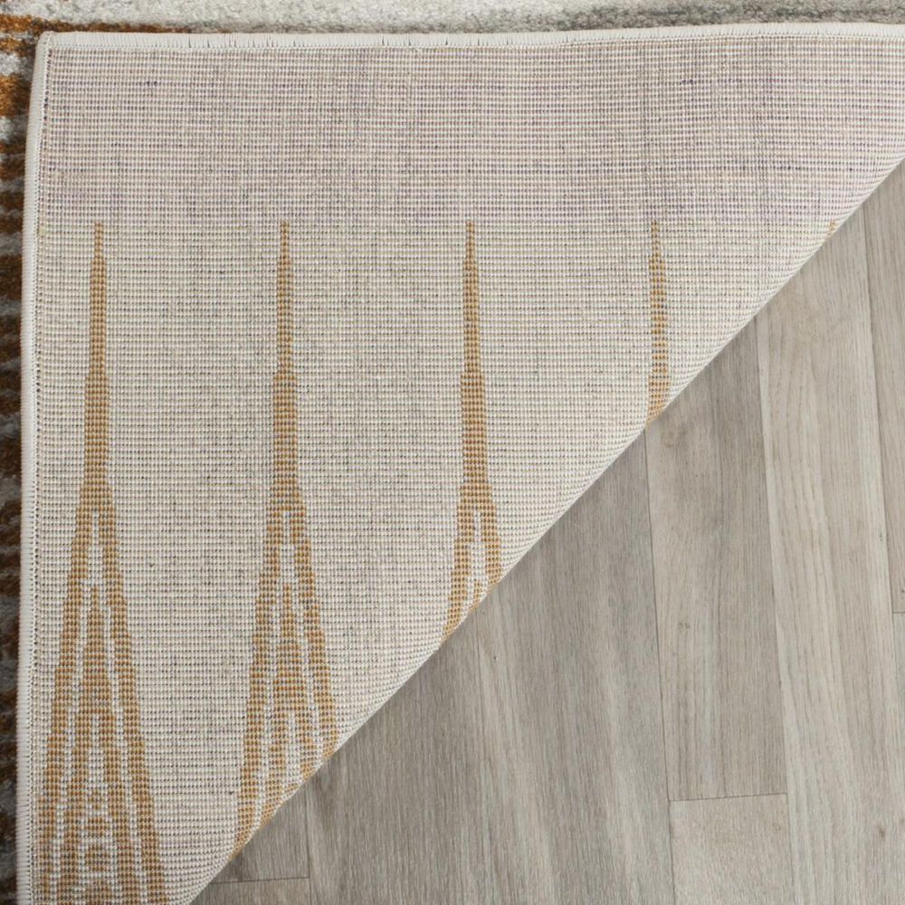 Safavieh Evoke EVK226S 2&#39;2&quot; x 7&#39; Ivory and Orange Runner, , large