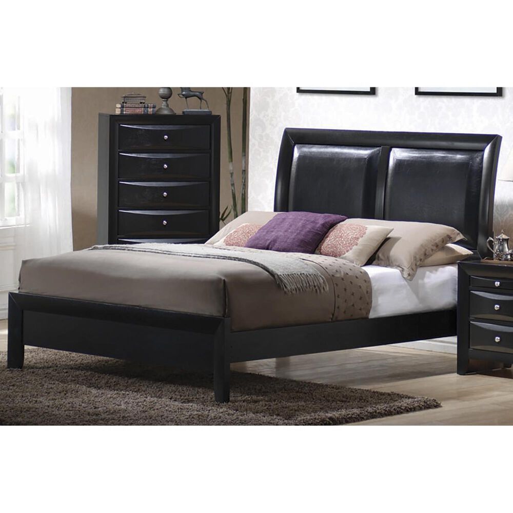 Pacific Landing Briana King Low Profile Footboard Bed in Glossy Black, , large
