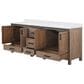 Lexora Home Ziva 84" Double Bathroom Vanity in Rustic Barnwood with 2 cm White Cultured Marble Top and Rectangular Sinks, , large