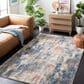 Safavieh Aston ASN704M 4" x 6" Navy and Gold Area Rug, , large