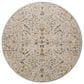 Surya Reina Light Gray, Denim, Cream, Tan, Light Brown, Rust, Mustard and Olive 5"3" Round Area Rug, , large