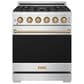 Thor Kitchen Gordon Ramsay 4.6 Cu. Ft. Professional Gas Range with Bronze Handle Kit in Stainless Steel, , large