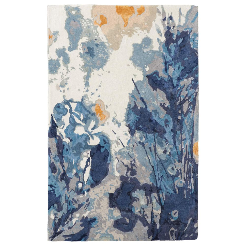 Feizy Dafney 8" x 10" Blue Area Rug, , large