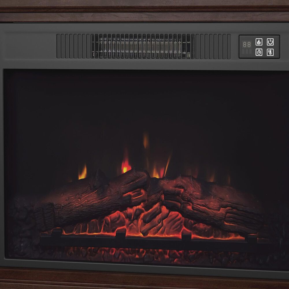 Timberlake Northwest Electric Mobile Mantel Fireplace in Brown, , large