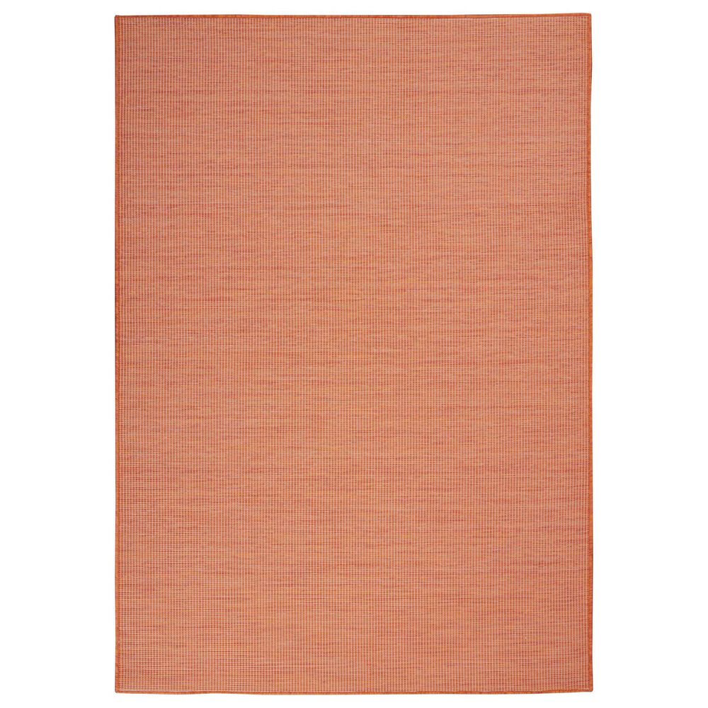 Nourison Positano 9" x 12" Terracotta Indoor/Outdoor Area Rug, , large
