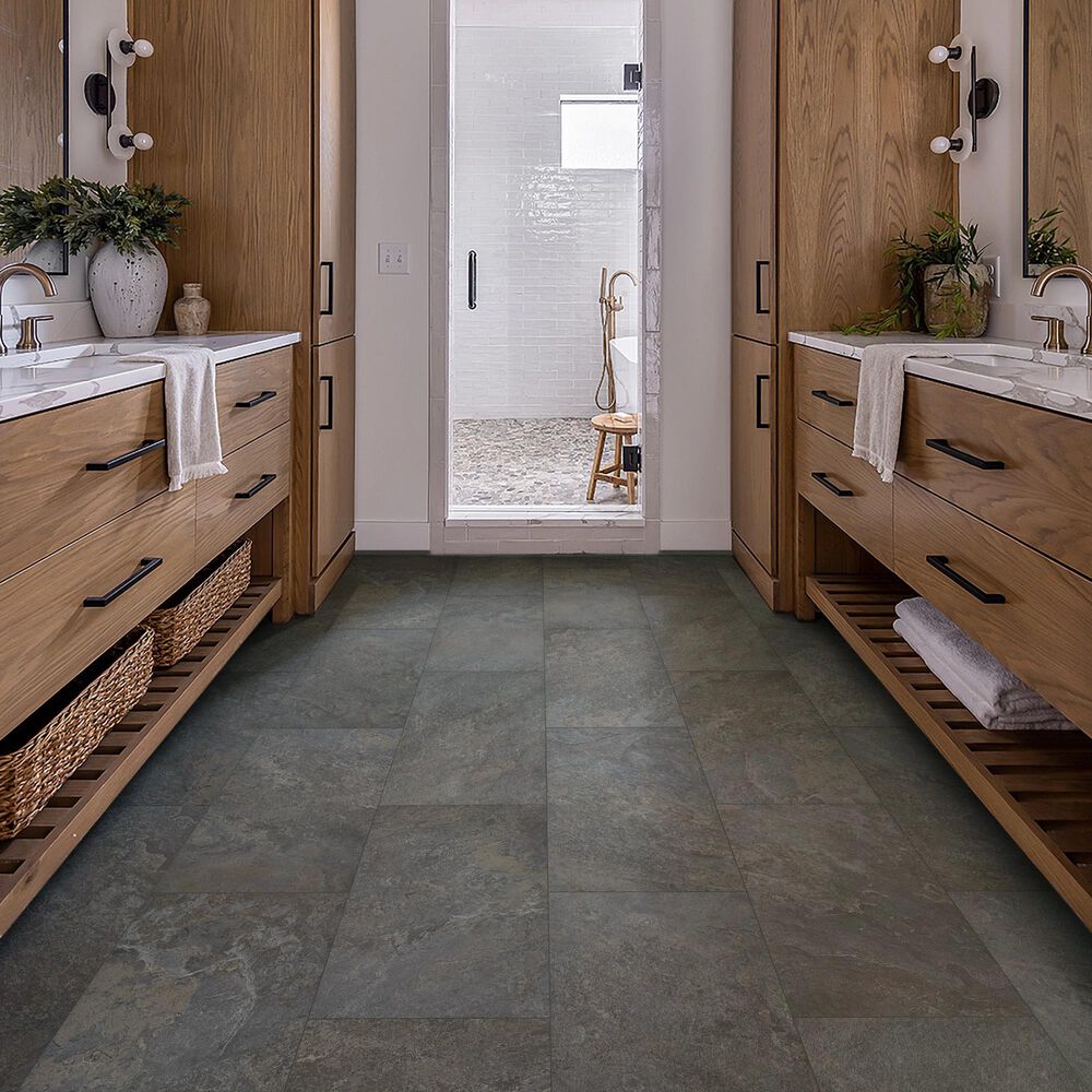 COREtec Balanced Retreat Eclipse Slate 12" x 24" Luxury Vinyl Tile, , large