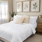 BCP Home 20" x 20" Faux Linen Throw Pillow in Fog (Set of 2), , large
