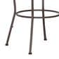 Linon Home Decor Townsend Adjustable Swivel Bar Stool with Dark Chocolate Cushion in Dark Brown (Set of 3), , large