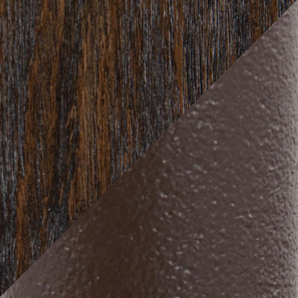 Lumisource Winston Arm Chair in Brown and Dark Walnut, , large