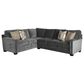Huntington House 2-Piece Sectional in Charcoal, , large