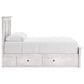 Ashley Makidern Queen Storage Bed with Four Drawers in Whitewash, , large
