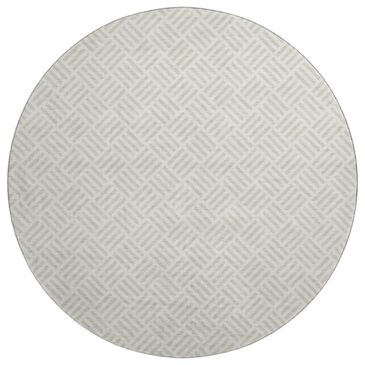 Dalyn Rug Company The Reserve TR3 Ivory 8" Round Indoor/Outdoor Area Rug, , large