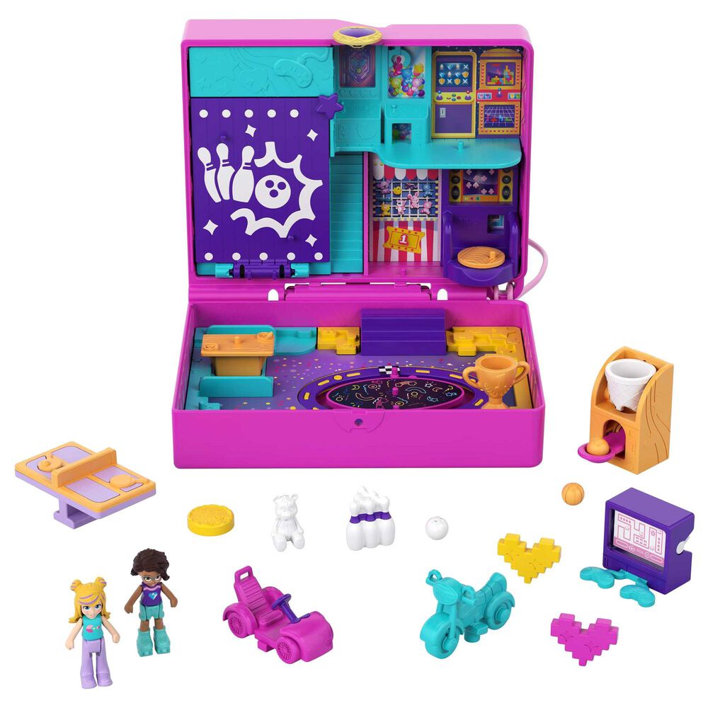 Polly Pocket Race and Rock Arcade Playset, , large
