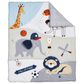 Oxford Baby Zoo Sports 3-Piece Baby Crib Nursery Bedding Set in White and Blue, , large
