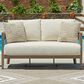 Ashley Serene Bay Patio Loveseat in White, , large