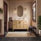 Kohler Hadron 48" Single Bathroom Vanity in Light Oak with 3 cm Bianco Bella Quartz Top and Oval Sink, , large