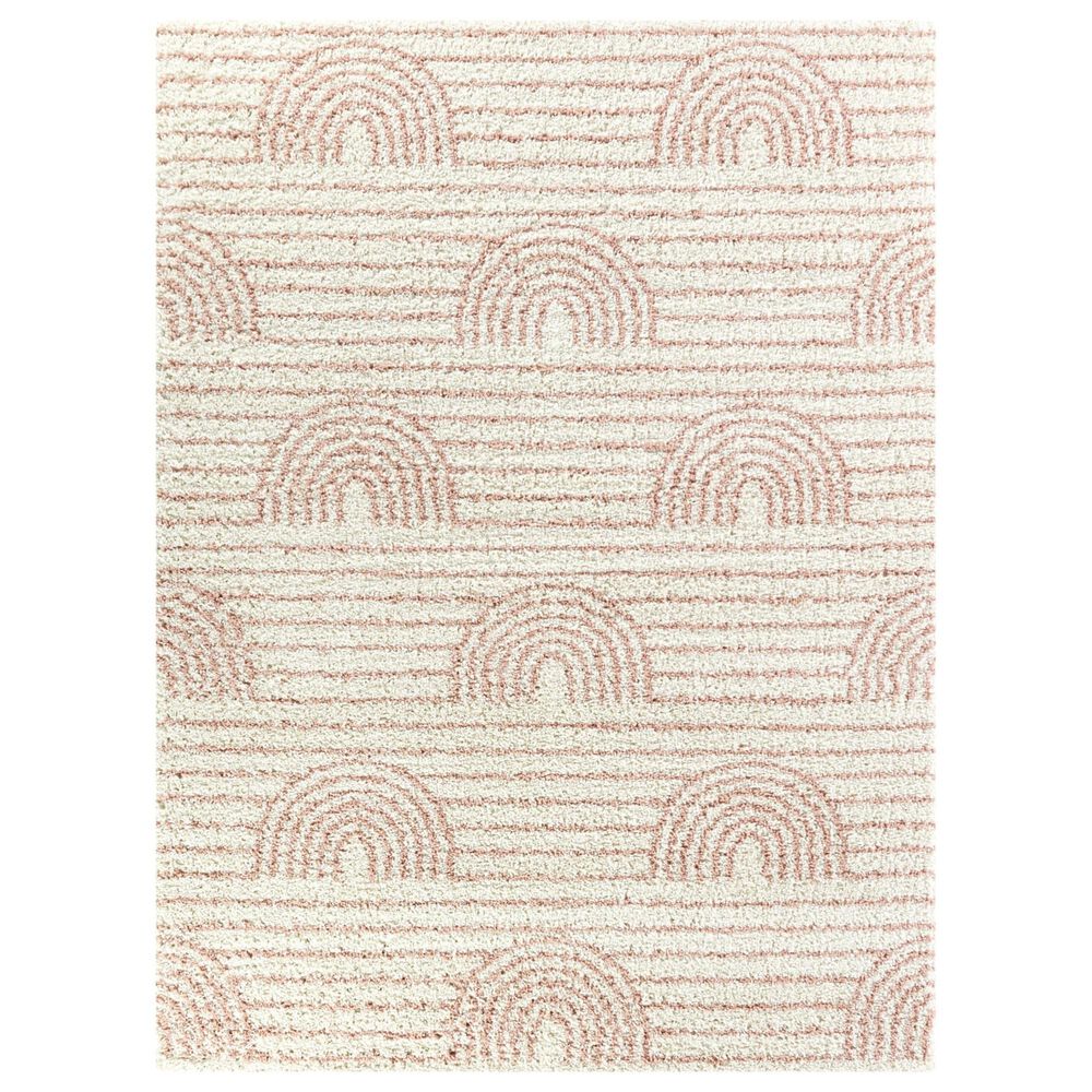 Balta Rugs Hailey 3"11" x 5"7" White and Pink Kids Area Rug, , large
