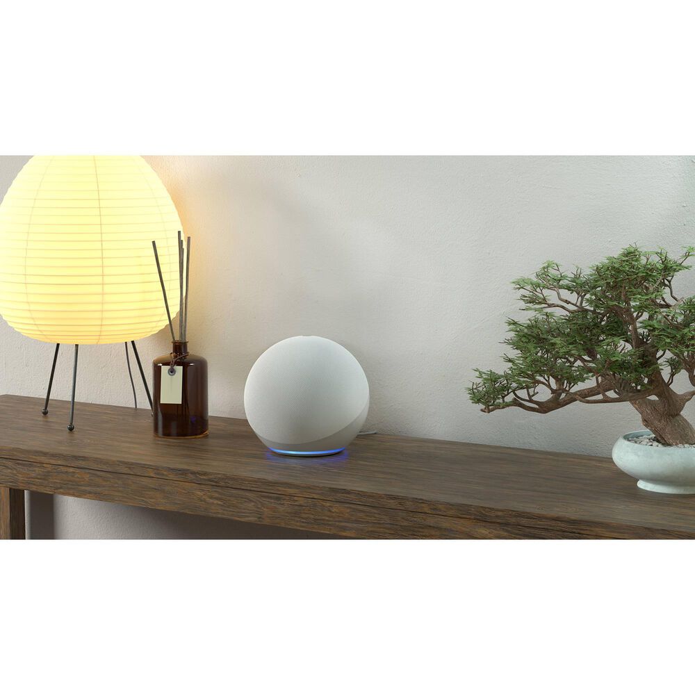 HP Echo 4th Gen in Glacier White + Ring A19 Smart Bulb, , large