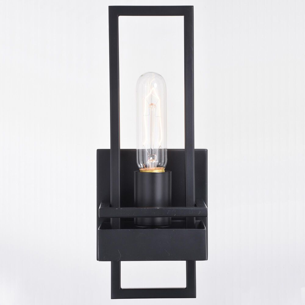 Vaxcel Marquis 1-Light Wall Sconce in Matte Black, , large