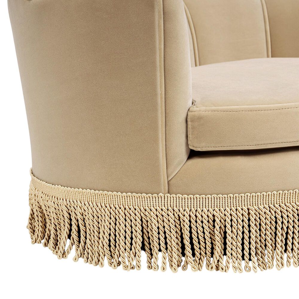 Jennifer Taylor Home Clara 34.5" Scalloped Pet Sofa Bed in Fawn Brown, , large