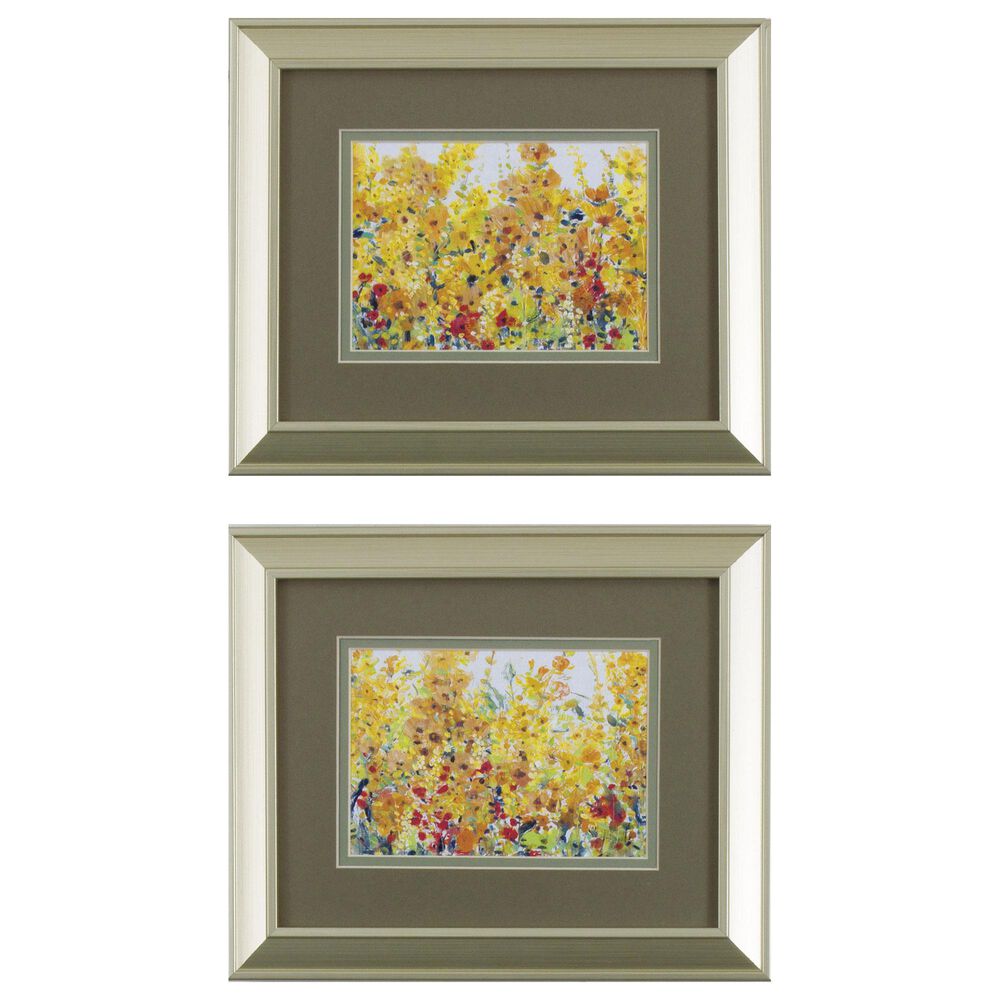 Propac "Golden Summer Garden" Wall Art in Orange (Set of 2), , large