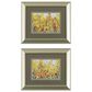 Propac "Golden Summer Garden" Wall Art in Orange (Set of 2), , large