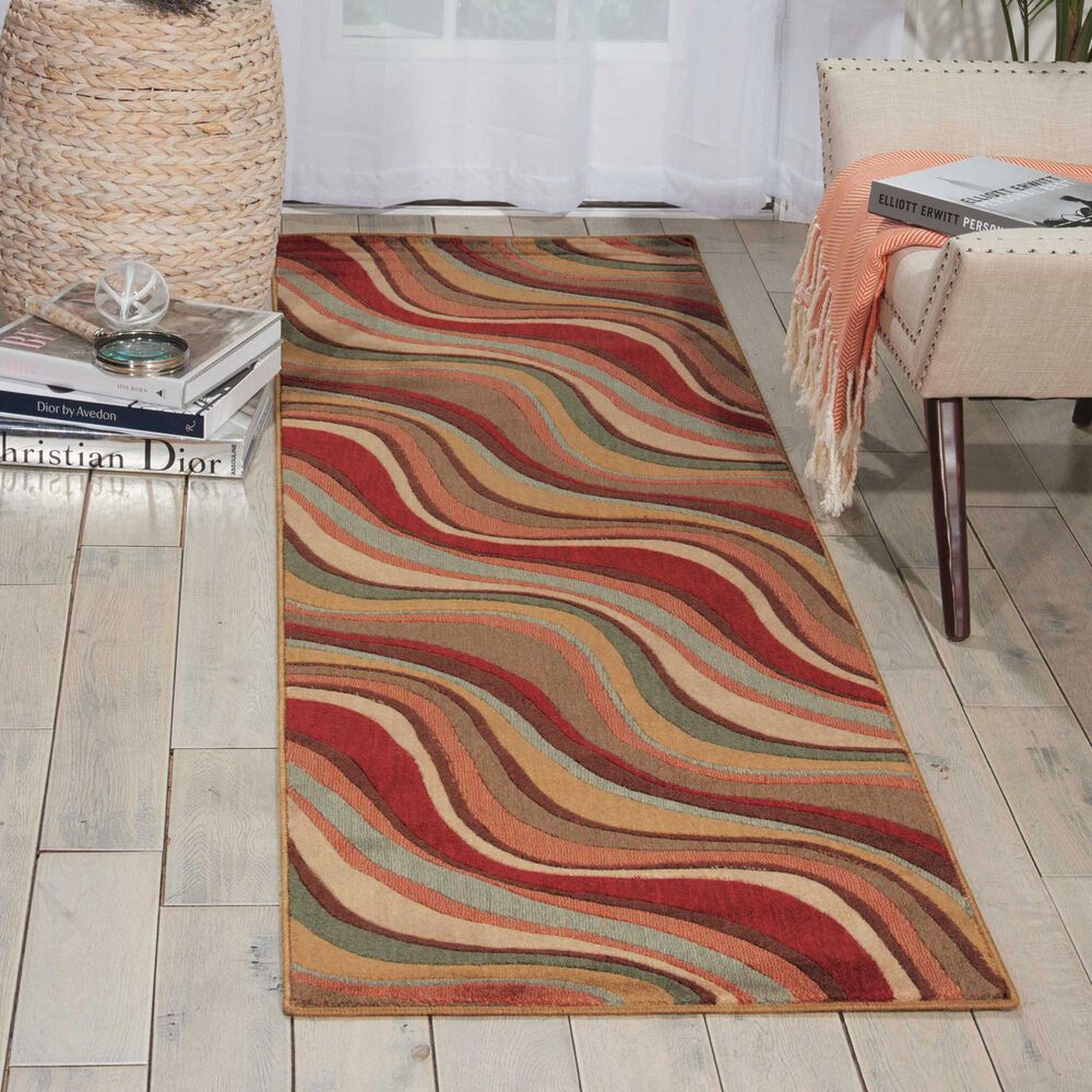 Nourison Somerset ST81 2&#39;3&quot; x 8&#39; Tan Runner, , large