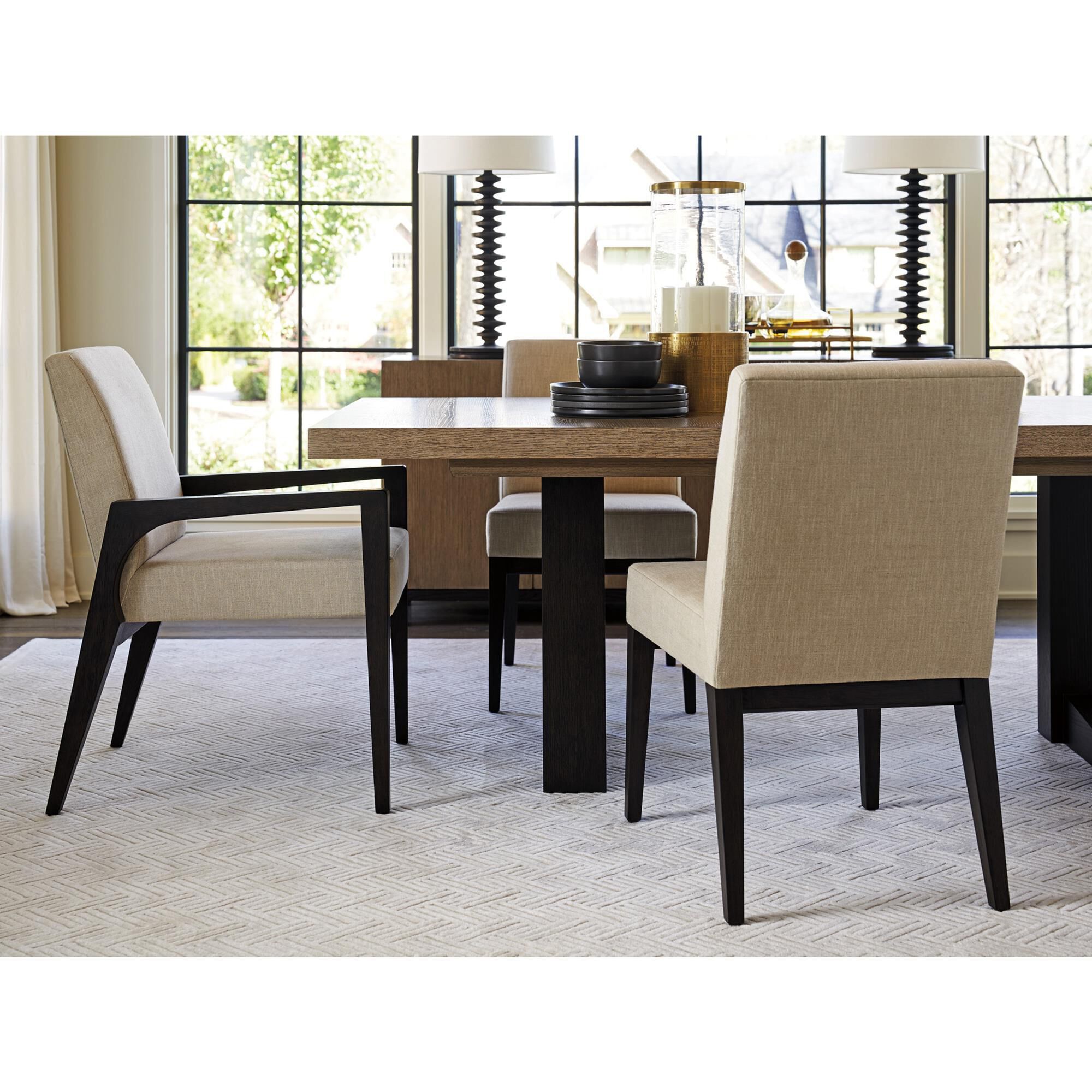 Lexington Furniture Zanzibar Latham Arm Chair in Deep Espresso