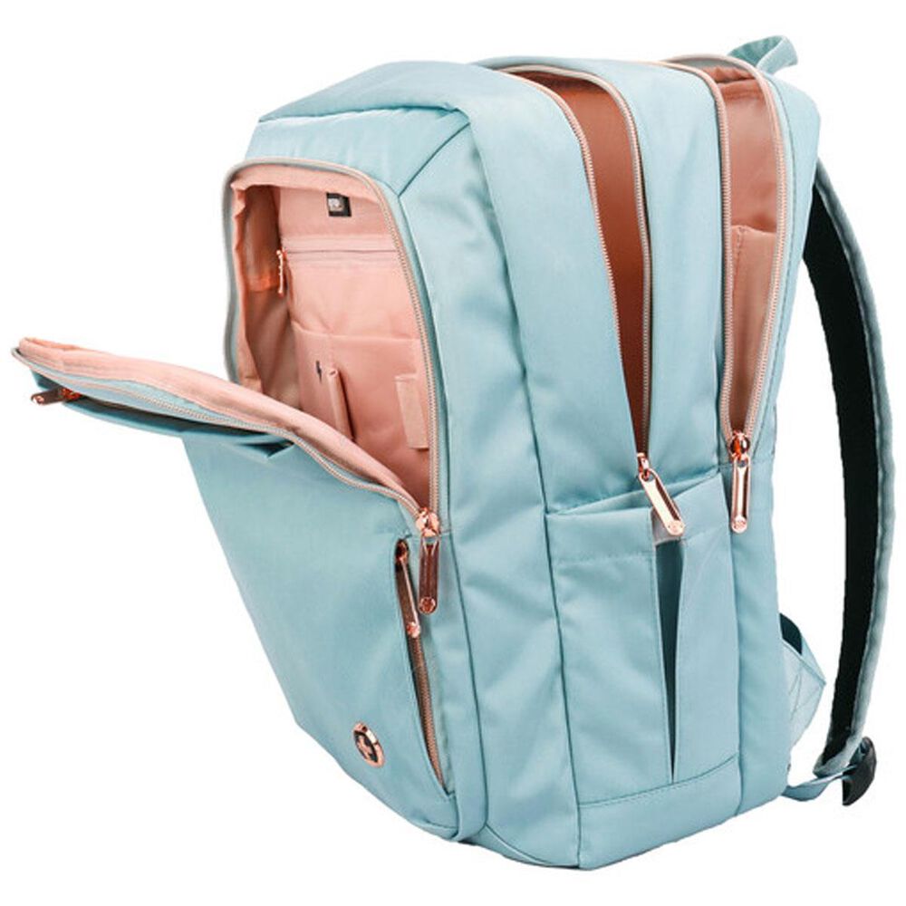 Swissdigital Design Katy Rose Backpack in Teal Blue and Pink Shop NFM