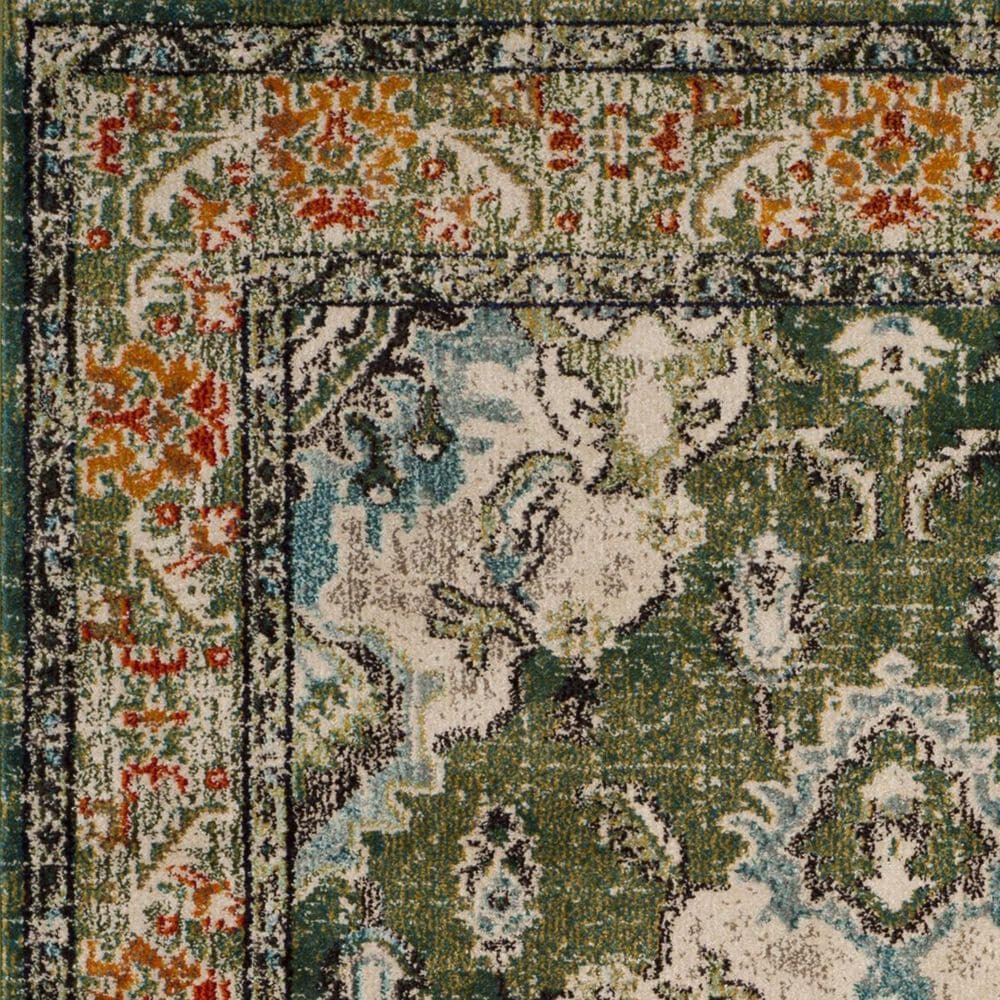 Safavieh Monaco MNC243F-5 5&#39;1&quot; x 7&#39;7&quot; Forest Green/Light Blue Area Rug, , large