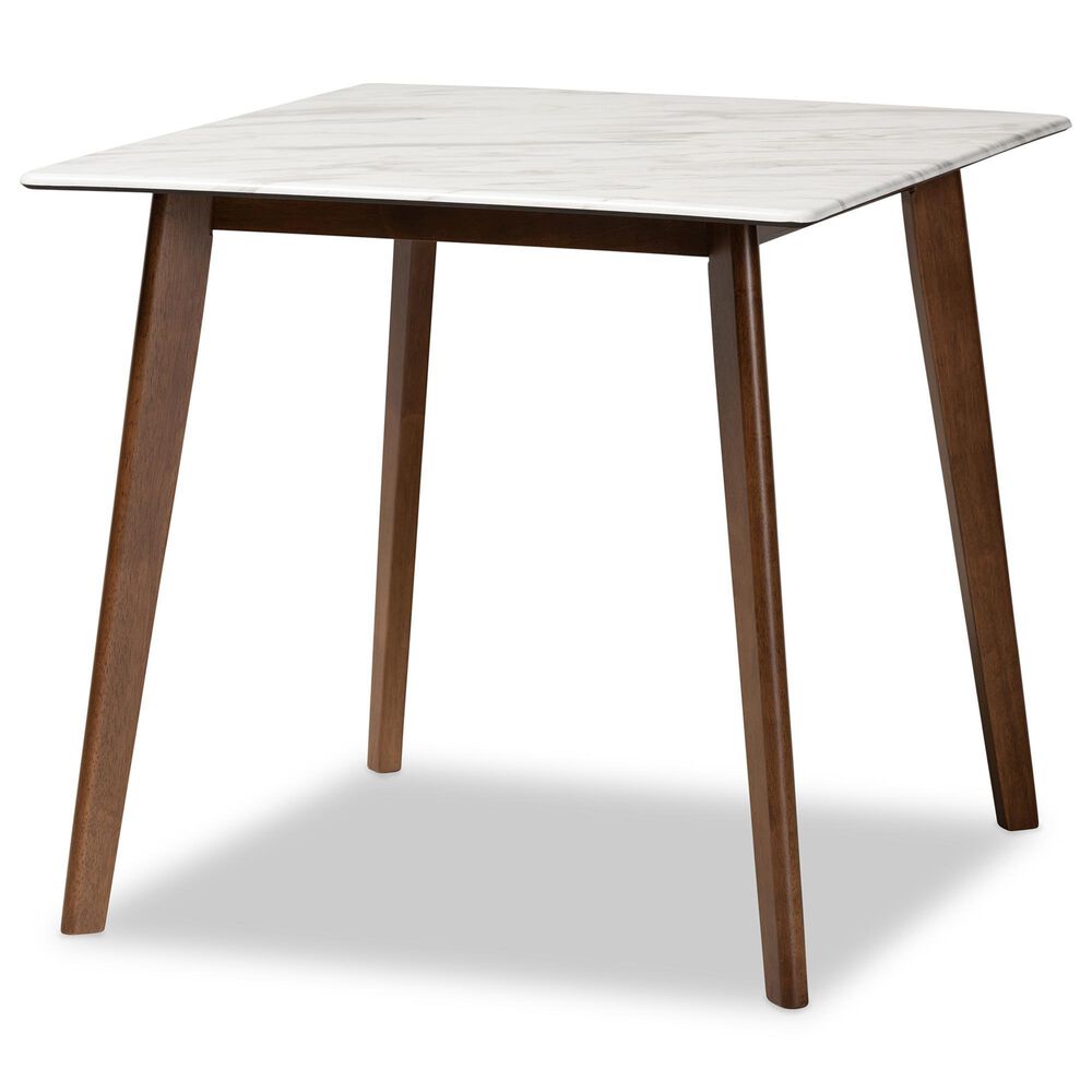 Baxton Studio Kayle Dining Table in Walnut Brown - Table Only, , large