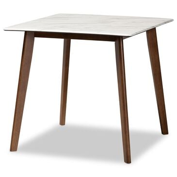 Baxton Studio Kayle Dining Table in Walnut Brown - Table Only, , large