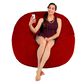 Jaxx 5" Large Bean Bag with Removable Cover in Cinnabar, , large