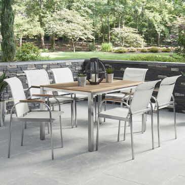 Homestyles Aruba 7-Piece Patio Dining Set in White, , large