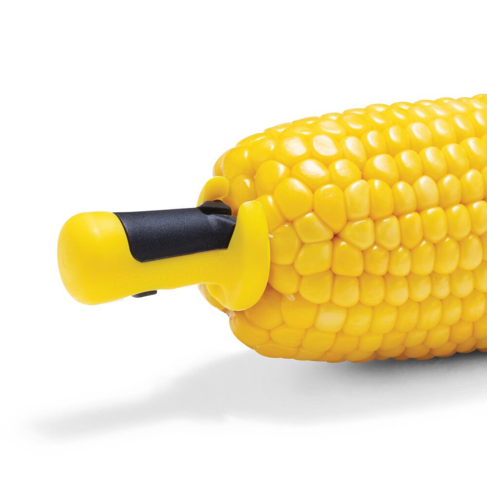 Dreamfarm Lockorns Lock Corn Holder in Yellow and Black &#40;Set of 4 Pairs&#41;, , large