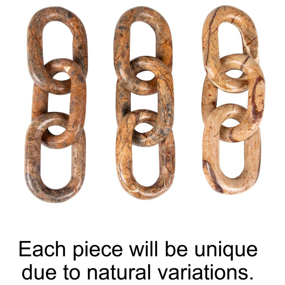 Creative Coop Decorative Marble Chain in Brown, , large