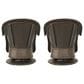 Hearth and Haven Liam Swivel Club Chair with Beige Cushion in Brown (Set of 2), , large
