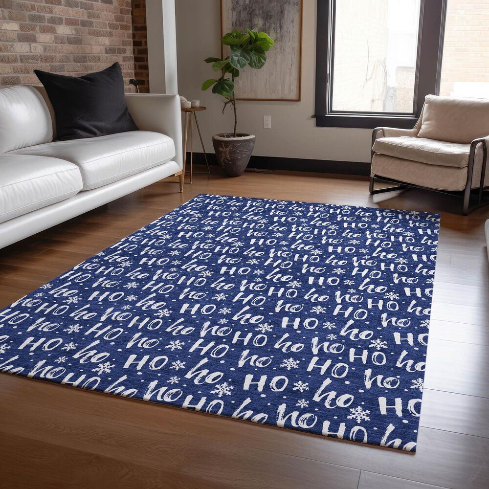 Dalyn Rug Company Wonderland WN22 5&#39; x 7&#39;6&quot; Navy Indoor/Outdoor Area Rug, , large
