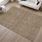 Dalyn Rug Company Soft Essentials Solid Mocha 3" x 5" Area Rug, , large