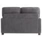 Lifestyle Solutions Drew Twin Loveseat Sleeper with Gray Cushion in Brown, , large