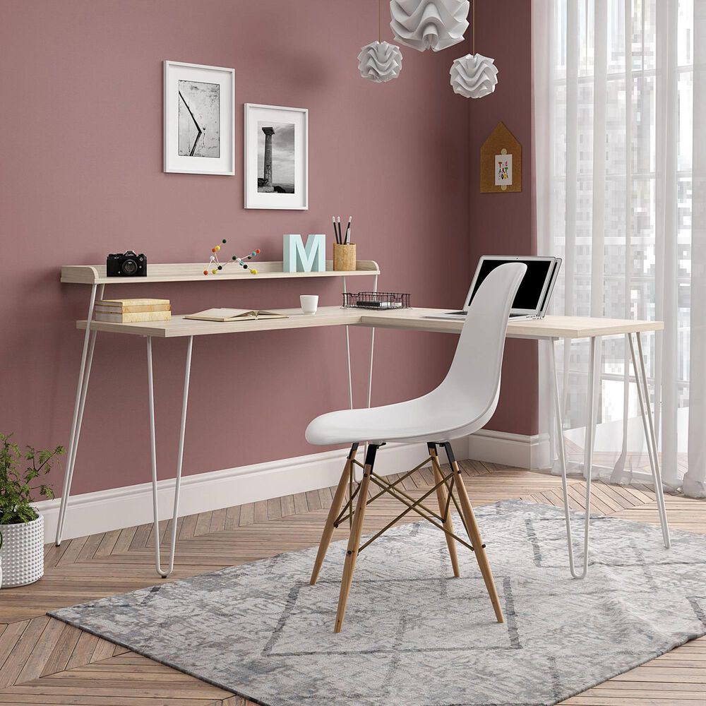 DHP Deacon L-Desk in Natural, , large