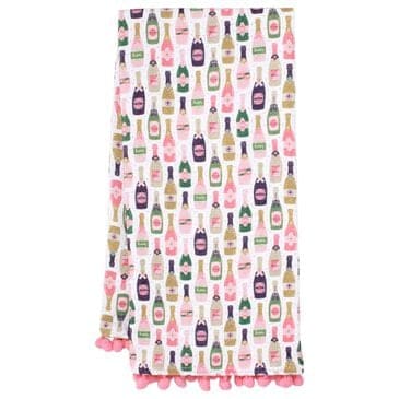 Swig Life Bubbly Tea Towel in Gold and White, , large