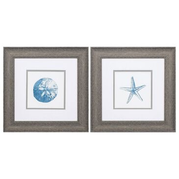 Propac "Sand Dollar Starfish" Wall Art in Blue (Set of 2), , large