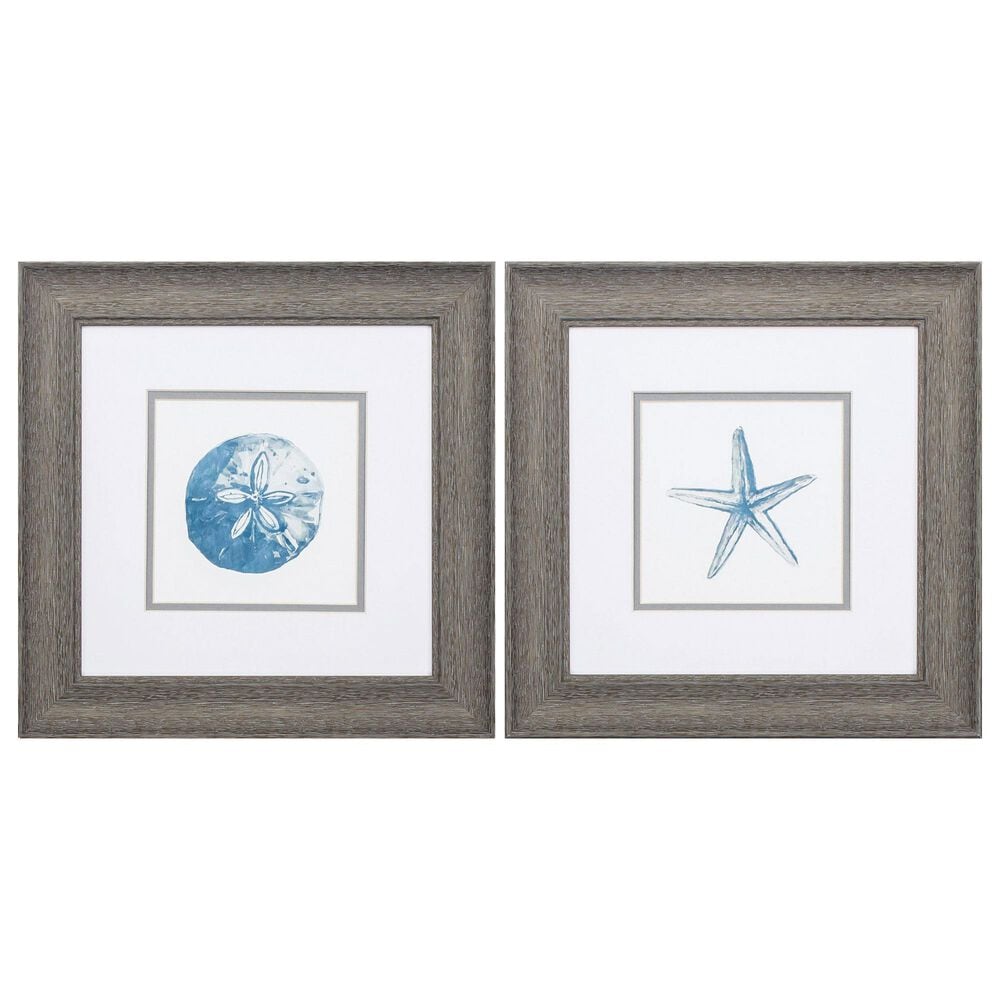Propac "Sand Dollar Starfish" Wall Art in Blue (Set of 2), , large