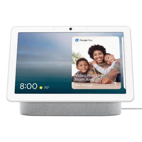 Google Nest Hub Max Smart Display with Google Assistant in Chalk