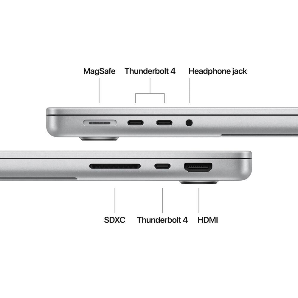 Apple MacBook Pro 14-inch Laptop 10 Core - M4 chip - 16GB Memory - 512GB SSD - Silver &#40;Latest Model&#41;, , large