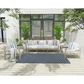 Nourison Twist Reversible 5" x 7" Blue Indoor/Outdoor Area Rug, , large