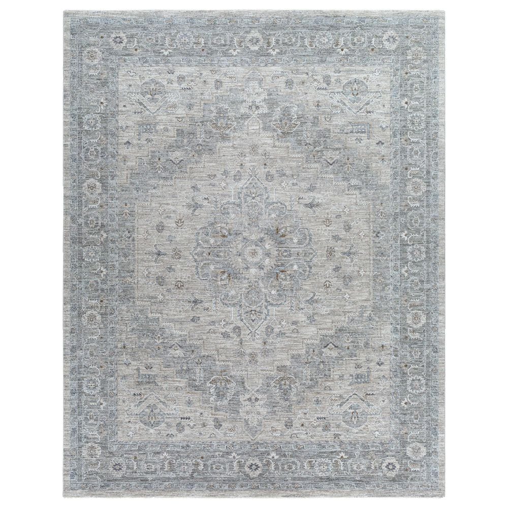 Surya Avant Garde 12" x 15" Gray, Beige and Denim Area Rug, , large